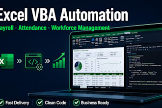 build excel vba automation for HR, payroll, and workforce management