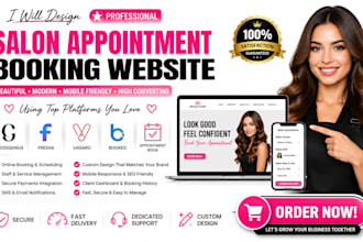 customize square glossgenius fresha vagaro bookeo appointment book salon website