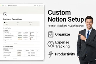 setup notion webinar registration form notion tracker expense