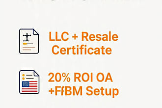 set up your amazon US llc resale certificate and source oa leads
