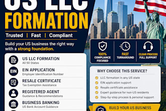 register a USA llc, ein, resale certificate and business setup
