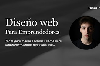 diseño webs tanto para negocios como para marca personal
