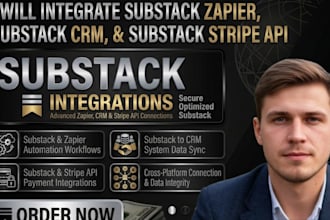 integrate substack zapier substack CRM substack stripe API