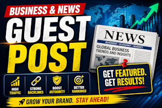 provide manual outreach guest post on business and news blog