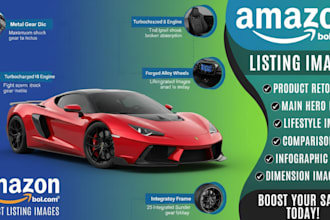 design amazon product listing images
