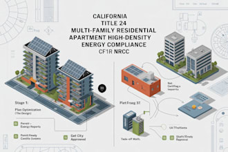 california title 24 multi family residential apartment high density energy cf1r