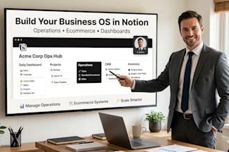 setup notion for business operations business operations hub ecommerce