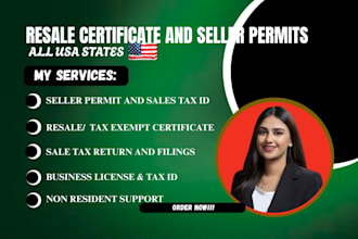 get resale certificates, seller permit, sales tax return, tax exemption in us