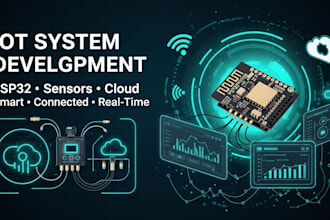 develop iot systems with esp32, sensors, and cloud integration