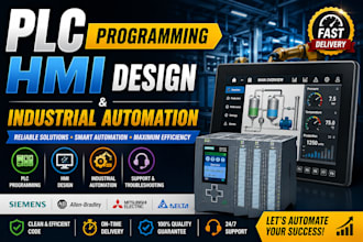 do plc programming, hmi design and industrial automation support, and scada