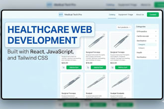 build a professional healthcare website