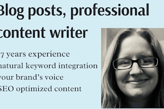 write SEO blog posts for healthcare, wellness, construction
