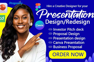 create powerpoint presentation pitch deck design canva and  proposify pandadoc