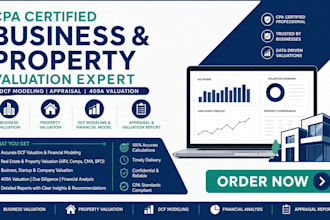 do property valuation, real estate valuation, arv, comps and dcf model