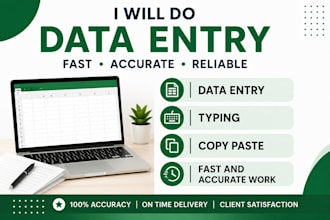 do data entry and copy paste tasks