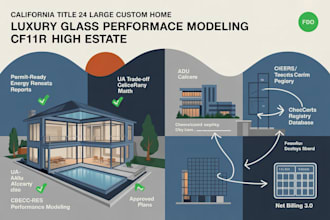 california title 24 large custom home luxury glass performance modeling cf1r
