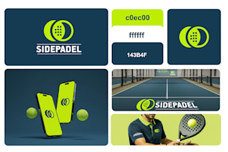create a sports brand identity including logo and apparel