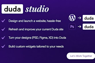 design your website using duda website builder