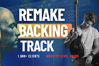 remake or recreate instrumental, cover song, backing track