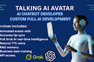 develop real time ai avatar virtual assistant web app with grok ai and tts voice
