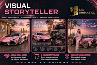 design social media posts instagram facebook e commerce product visualization
