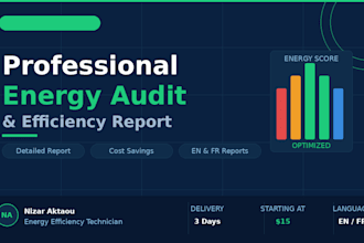 do a professional energy audit and efficiency report for your building