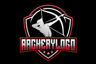 create modern style for archer e sport mascot logo with express delivery