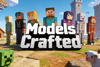 make 3d models for minecraft on java or bedrock