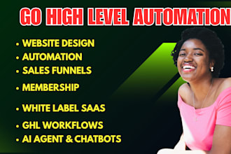 build sales funnel go highlevel website gohighlevel landing page ghl automation