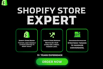 design a high converting shopify store