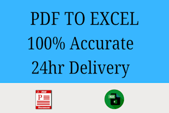 convert PDF to excel,word,or googlesheets with accuracy