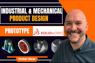do mechanical product design, solidworks cad modeling 3d prototype design expert