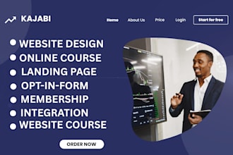 create a kajabi website kajabi sales funnel landing page and course setup