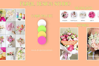design a vibrant instagram grid for your floral boutique