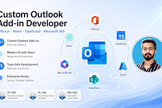 develop custom outlook add in integrated with microsoft 365