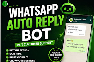 set up whatsapp auto replies