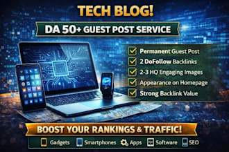 publish a technology guest post with tech backlinks
