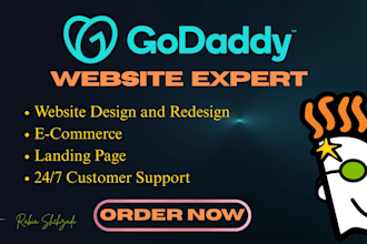 design or redesign godaddy website with godaddy builder