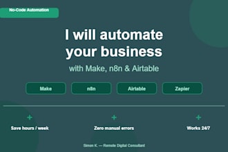 automate your business tasks with make, n8n and airtable