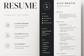 create a professional resume and job application