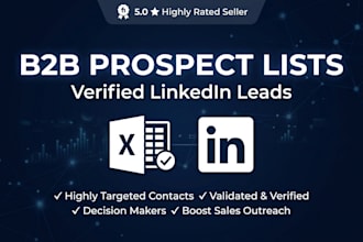 build a targeted b2b prospect list with verified business contacts