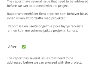 proofread and edit your text in swedish, finnish, or english