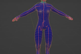 fix weight painting and setup physbones viseme for vrchat avatar and game model