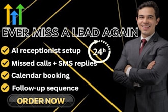 setup your gohighlevel ai receptionist to answer calls  book appointments 24 7