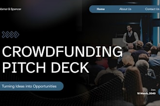 create crowdfunding pitch deck kickstarter deck  festive