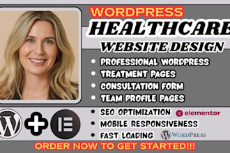 wordpress healthcare website, clinic website wordpress, medical website