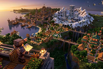 build your minecraft map, base and survival world to impress any player