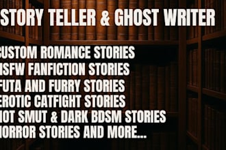 write dark bdsm nsfw fanfiction custom erotica futa furry catfight taboo