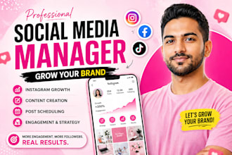 be your social media manager and content creation