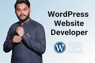 setup a basic wordpress website or landing page